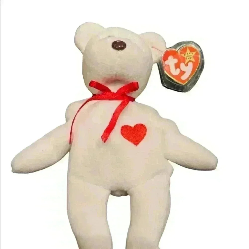 Ty Beanie Babies Valentino Bear 1994 - Near Mint - Picture 4 of 6
